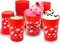 4E's Novelty Kids Valentine's Day Plastic Reusable Cups – 8 OZ, 12 Pack Red Heart Tumblers, Bulk Party Favors, Classroom Gifts, Valentines Day Party Supplies for Kids & Adults